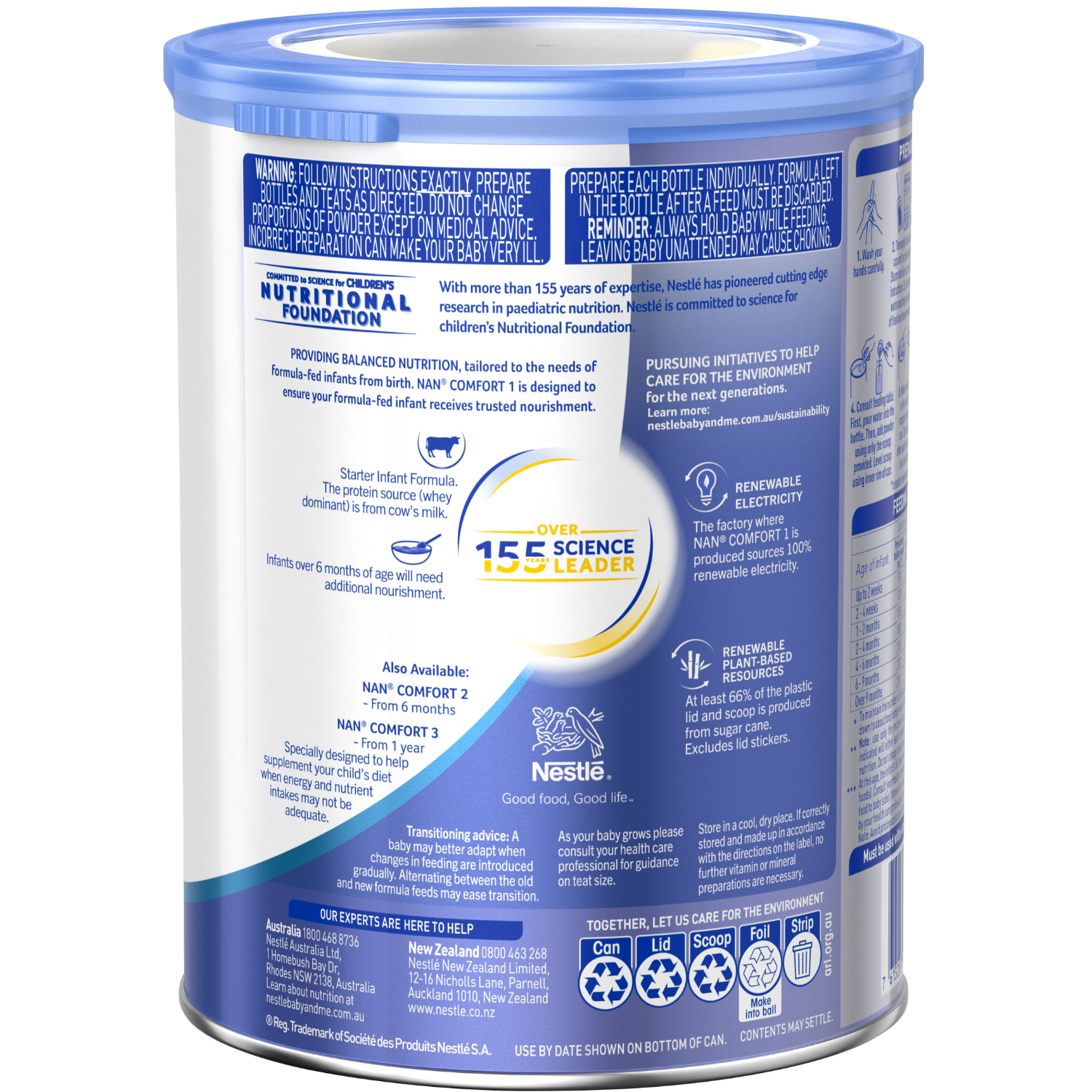 NAN COMFORT 1 800g - Left