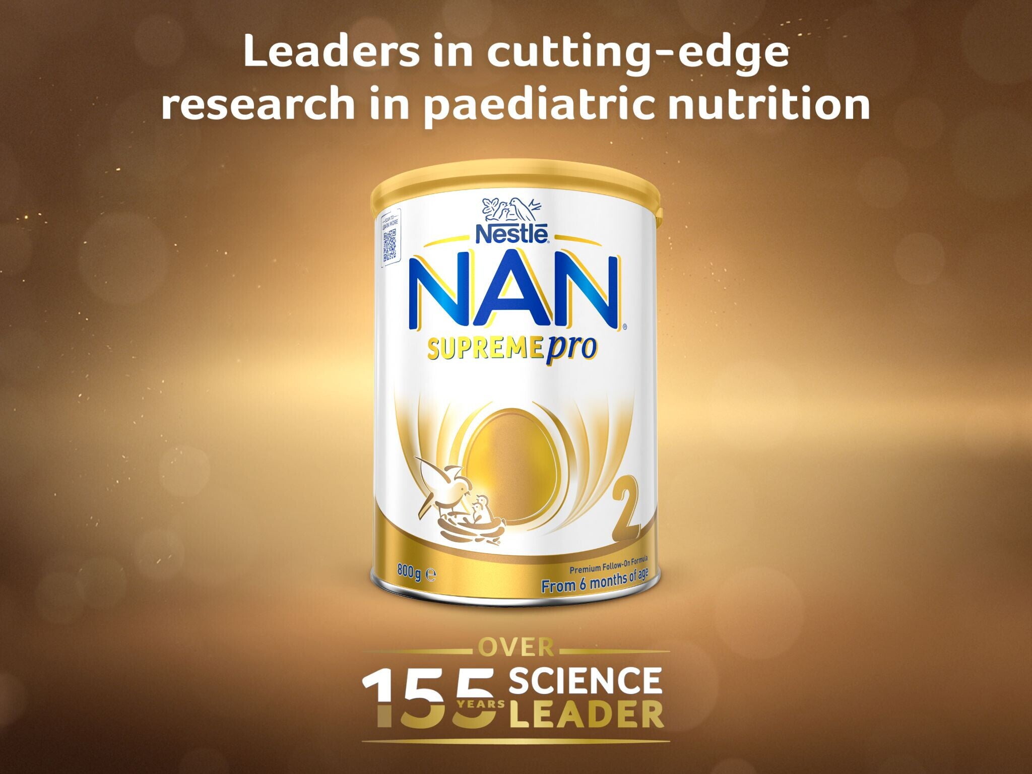 Leaders in cutting-edge research in paediatric nutrition - Nestlé NAN SUPREMEpro 2, Premium Follow-On Formula 6-12 Months – 800g