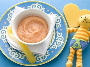 Strawberry and Apple Puree with Polenta