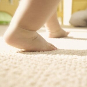 toddler feet walking